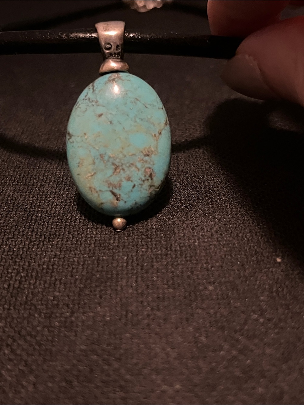 Silpada Turquoise Blue Oval Pendant Necklace - Picture 6 of 16